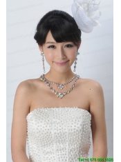 Cute Feather and Tulle Wedding White Hat Hairpin