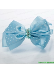 Cute Lavender Bowknot Hairpins Birdcage Veils with Beading