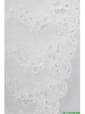Discount Two-Tier Classic Wedding Veils with Lace Edge