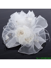Elegant Feather Red Imitation Pearls Fascinators for Wedding