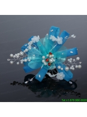 Elegant Feather Tulle Fascinators with Imitation Pearls