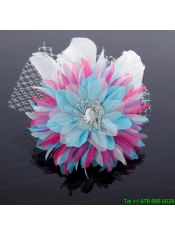 Elegant White Taffeta/Tulle Wedding Fascinators Hair Flower