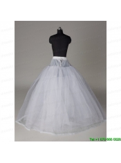 Fashionable Organza Ball Gown Floor-length Petticoat in White