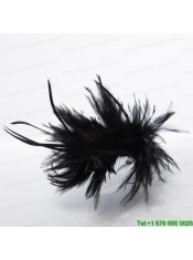 Feather Black Summer Hair Combs for Women