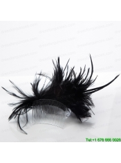 Feather Black Summer Hair Combs for Women