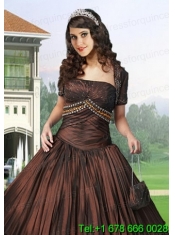 Gorgeous Special Occasion Quinceanera Jacket with Ruching and Embroidery