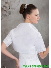 Gorgeous White  Short Sleeves Jacket