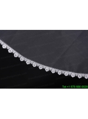 Graceful One-Tier Lace Edge Elbow Veils for Wedding Party