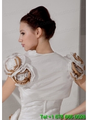 Hand Made Flowers Short Sleeves Jacket