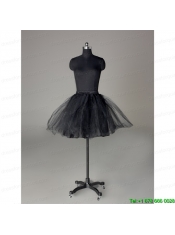 Modern Organza Mini Length Petticoat in Black