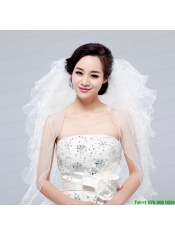Multi-Tier Pencil Edge Elbow Bridal Veils Whites Bridal Veils