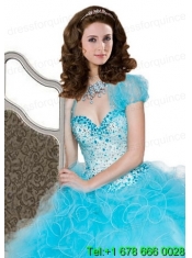 New StyleRuffles Baby Blue Special Occasion Quinceanera Jacket