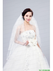 Three-Tier Finished Edge Angle Cut Bridal Veils