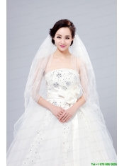 Three-Tier Finished Edge Angle Cut Bridal Veils
