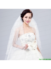 Three-Tier Finished Edge Angle Cut Bridal Veils