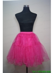 Unique Organza Mini-length Prom Petticoat in Hot Pink