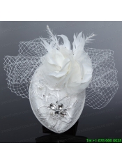 White 2014 Lovely Rhinestone Feather Hat Hair Ornament