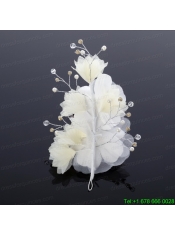 White Rhinestone and Pearl Fascinators for Wedding