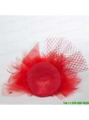 White Rhinestone Tulle Hair Ornament for Women