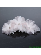 White Tulle 2014 Summer Fascinators with Beading