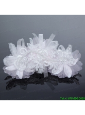 White Tulle 2014 Summer Fascinators with Beading