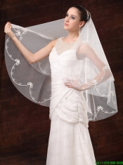 2 Layers Discount Tulle Bridal Veil For Wedding