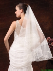 2 Layers Discount Tulle Bridal Veil For Wedding