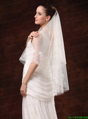 2 Layers Discount Tulle Bridal Veil For Wedding