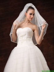 2 Layers Elbow Length Beautiful Wedding Veil