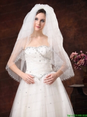 2012 Inspired 4-Layer White Bridal Veil On Sale