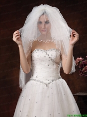 2012 Inspired 4-Layer White Bridal Veil On Sale
