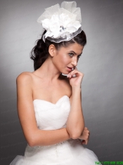 Beaded Taffeta and Organza Headpieces