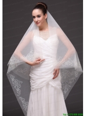 Beading Classic Tulle Bridal Veil For Wedding