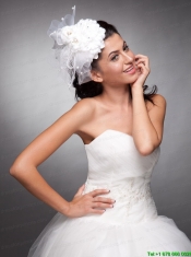 Beautiful Beaded Taffeta Hand Made Flowers Net
