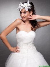 Beautiful Hand Made Flowers Taffeta Wreath