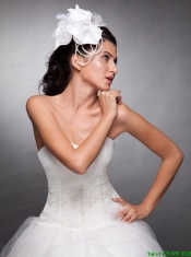 Beautiful Organza and Taffeta Headpieces Pearls