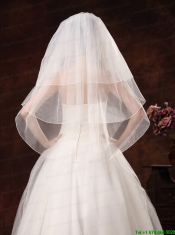 Beautiful Organza and Three-tier Veil For Wedding