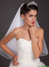 Beautiful Sweetheart Shaped Tiara With Beading Accents