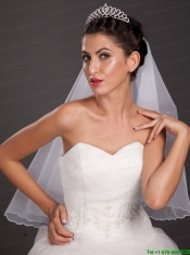 Beautiful Sweetheart Shaped Tiara With Beading Accents