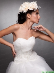Champagne Beaded Taffeta Hand Made Flowers Headpieces