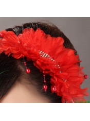 Classical Organza Beaded Wedding Fascinators