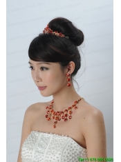 Dazzling Rhinestone Ladies' Crown and Necklace