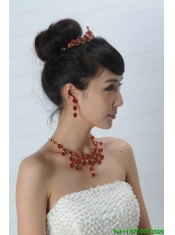 Dazzling Rhinestone Ladies' Crown and Necklace