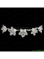 Delicate Tiara With Elegant Flowers