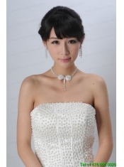 Dreamlike Artistic Crystal Necklace Bracele And Hair Bowknot