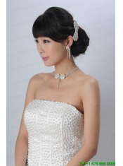 Dreamlike Artistic Crystal Necklace Bracele And Hair Bowknot
