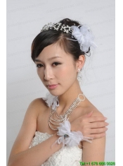 Elegant Alloy Wedding Jewelry Set Including Necklace And Earrings