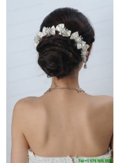 Elegant Pearl Necklace And Earrings Wedding Jewelry Set
