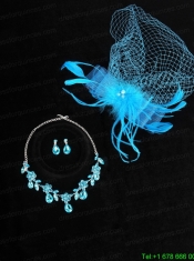 Elegant Rhinestone Wedding Jewelry Set Including Necklace And Earrings