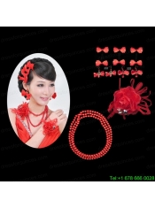 Elegant With Pearl Rhinestone Ladies' Jewelry Sets